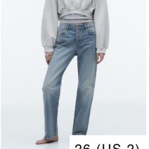 Zara TRF relaxed Straight Leg Jeans